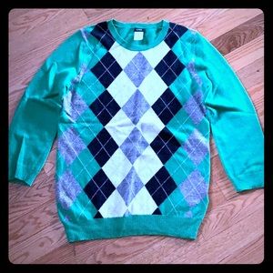 JCrew Argyle Sweater